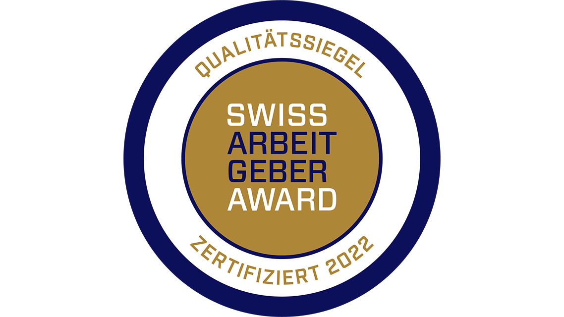 Qualitätsgütesiegel Swiss Arbeitgeber Award | © Swiss Arbeitgeber Award