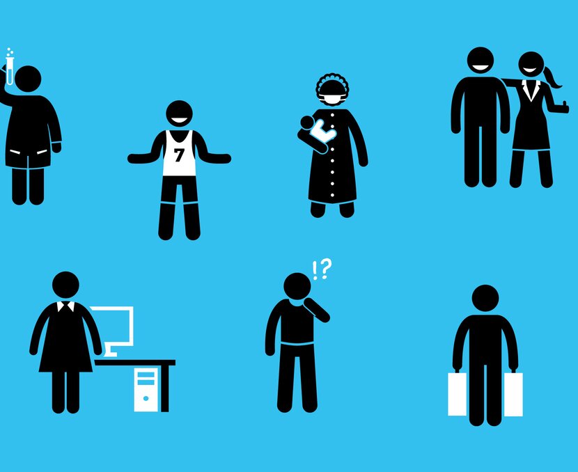 7 Männer und Frauen, die mit Medizin verwandte Berufe wie Hebamme oder Laborant ausüben | © ask! – Beratungsdienste für Ausbildung und Beruf