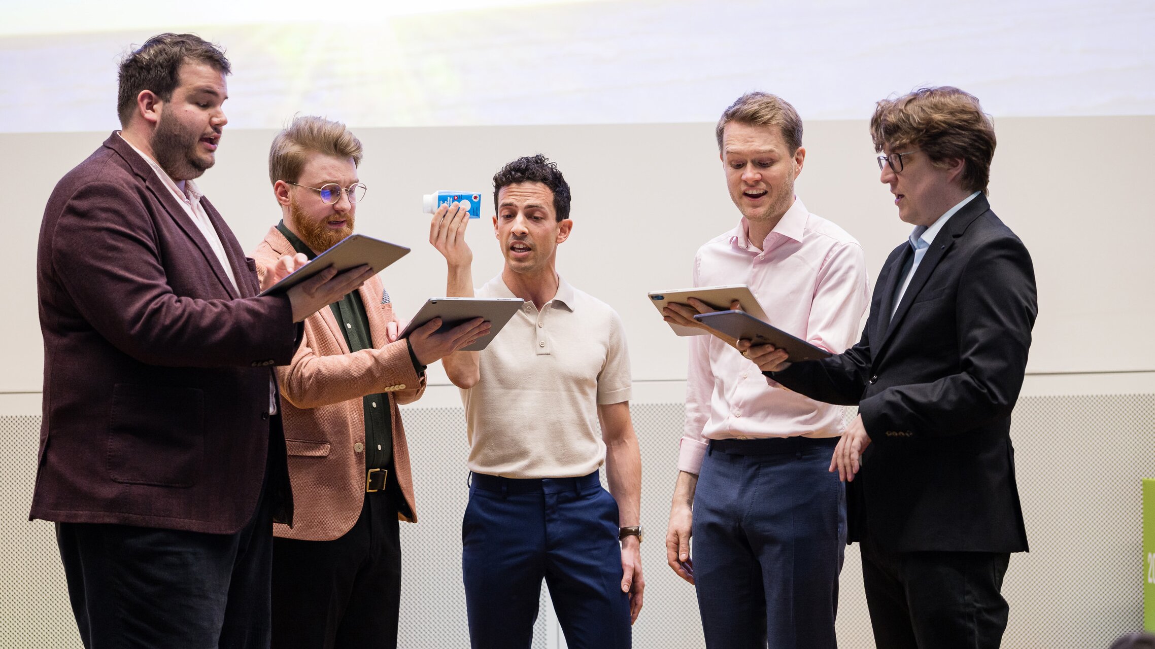 Das a capella-Quintett Fricktaler Herzbuebe in Aktion | © ask! / Cornelius Fischer